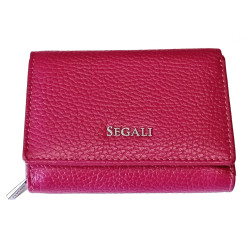 Dámská kožená peněženka Segali SG-7106 viva magenta