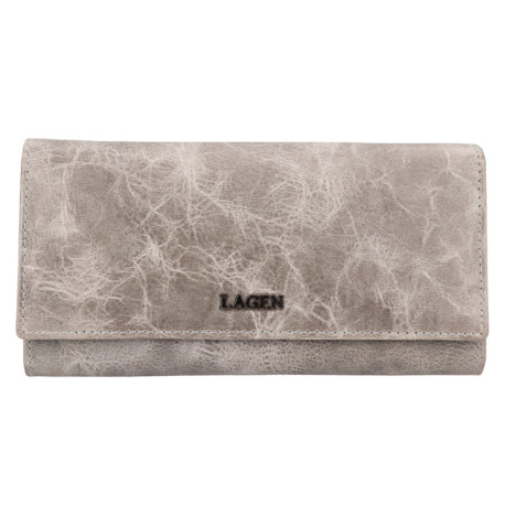 Dámská kožená luxusní peněženka Lagen LG-2164 grey