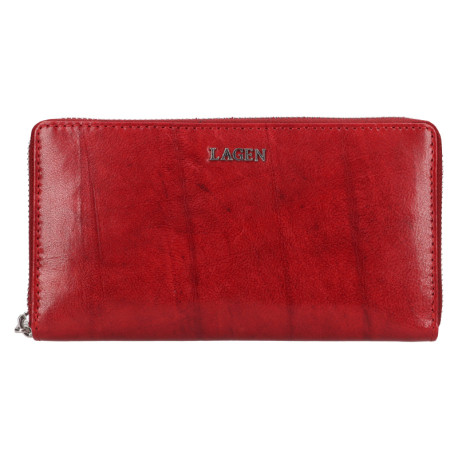 Dámská kožená luxusní peněženka Lagen LG-2161 wine red