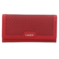 Dámská kožená luxusní peněženka Lagen BLC/5704/123 red