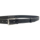 Pánský luxusní kožený společenský opasek Belts 35-100-1B-4 černý