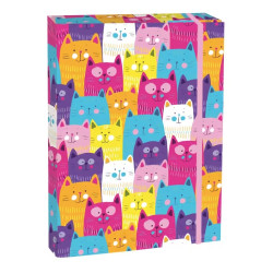 BOX na sešity Stil A4 s klopou Kittens