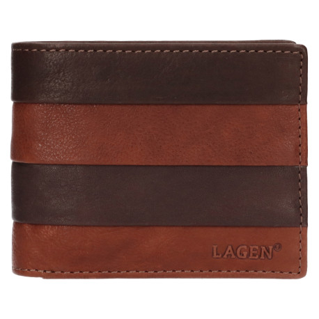 Pánská kožená peněženka Lagen 5269/122 brown/tan