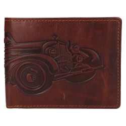Pánská kožená peněženka Lagen 19179/M CAR brown