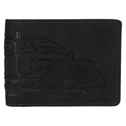 Pánská kožená peněženka Lagen 19173 TRUCK black