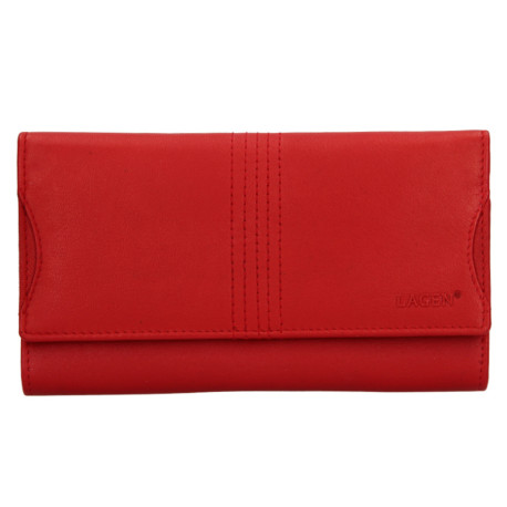 Dámská kožená luxusní peněženka Lagen BLC/4735/220 red