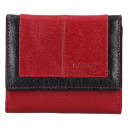 Dámská kožená luxusní peněženka Lagen BLC/4391/419 red/black