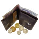 Malá kožená peněženka Katana 853047-02 tm.hnědá