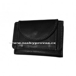 Malá kožená peněženka DD D 919-01 černá
