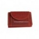 Malá kožená peněženka DD D 919-38 červená (ražba)