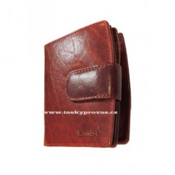 Kožená peněženka dámská Lagen 3807/T vín.červená
