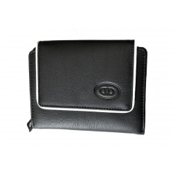 Dámská kožená peněženka DD A 303-51 černá/bílá