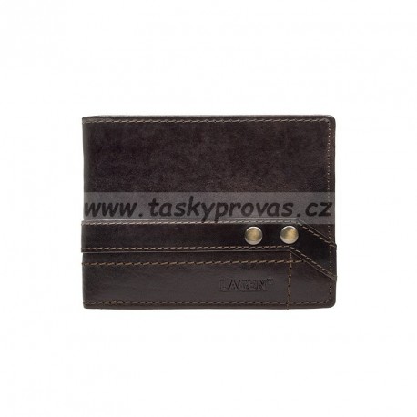 Pánská kožená peněženka Lagen 5103W/T tm.hnědá