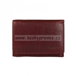 Kožená peněženka dámská Lagen LM-2521/T vínově červená