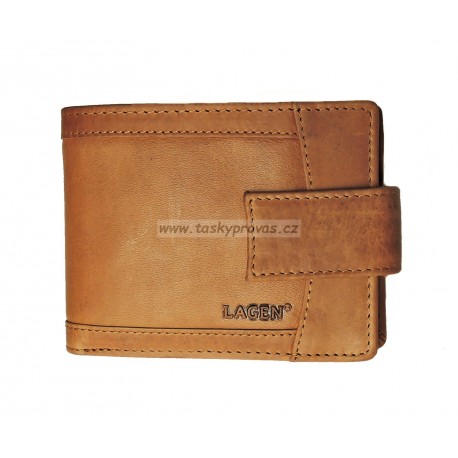 Pánská kožená peněženka Lagen V-06/V hnědá