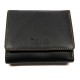Malá dámská kožená peněženka s kovovým rámečkem Krol 7021 černá