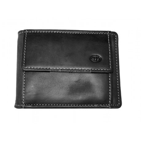Kožená peněženka dolarka DD W 13-01 černá