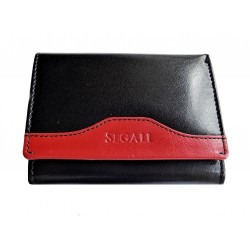 Dámská kožená peněženka Segali 61420 černá/červená