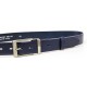 Pánský luxusní kožený společenský opasek Belts 35-020-20 modrý