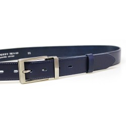 Pánský luxusní kožený společenský opasek Belts 35-020-20 modrý
