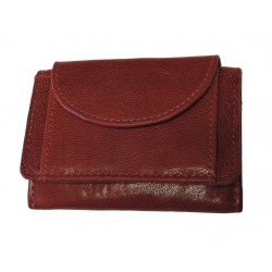 Malá kožená peněženka DD D 919-07 červená