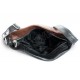 Kožená tříbarevná zipová kabelka Arwel 212-3066 hnědo-bílo-černá
