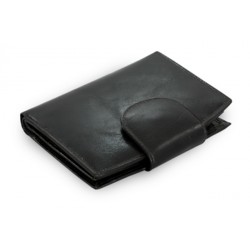Černá kožená peněženka se zápinkou Arwel 511-1083