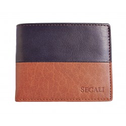 Pánská kožená peněženka Segali 80892A tan/navy