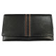 Dámská kožená peněženka Delami 10422 černá/hnědá