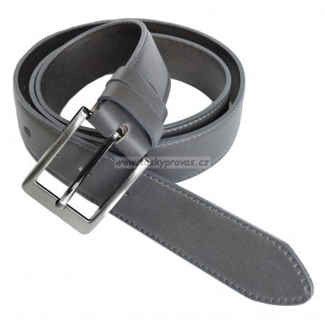 Pánský luxusní kožený společenský opasek Belts 35-020-4 šedý