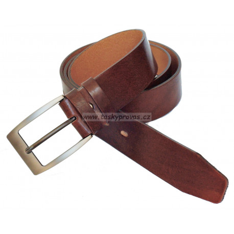 Opasek kožený Belts 504/R41 hnědý