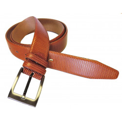Luxusní kožený společenský opasek Belts 35-050-K9 hnědý