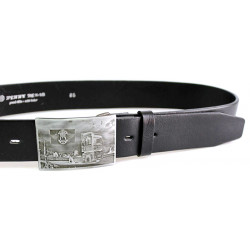 Opasek kožený Belts 124-60 černý