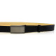 Pánský luxusní kožený společenský opasek s plnou sponou Belts 35-020-A15 černý