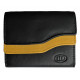 Malá kožená peněženka DD 0495-91 black/yellow