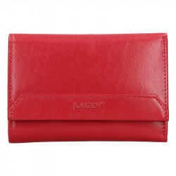 Dámská kožená luxusní peněženka Lagen LG-11/B red