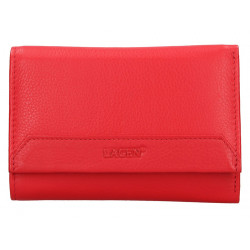 Dámská kožená luxusní peněženka Lagen LG-11 red