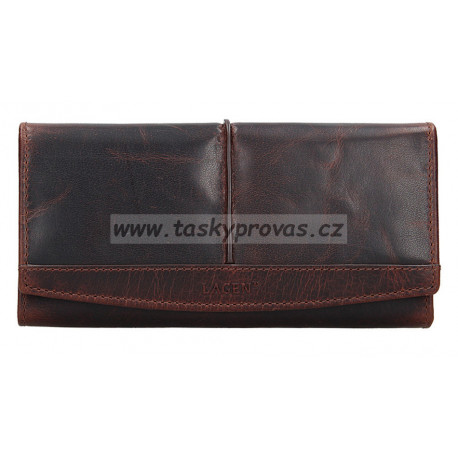 Dámská kožená luxusní peněženka Lagen BLC 4233/219 brown