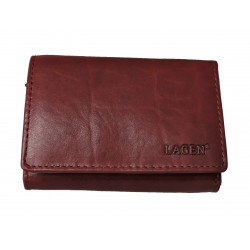 Kožená peněženka dámská Lagen LM-2520/T vínová