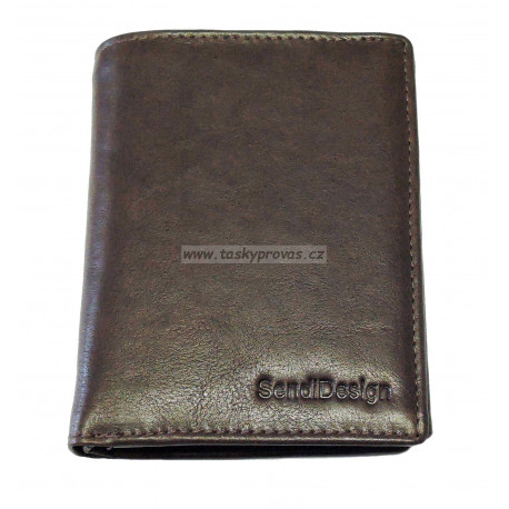 Pánská kožená peněženka SendiDesign MZ/N04 brown