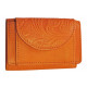 Malá kožená peněženka DD D 919-54 oranžová (ražba)