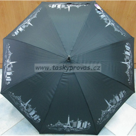 Deštník holový automat Dans l'air 8175 černo/stříbrný