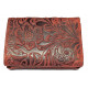 Malá dámská kožená peněženka Talacko 787/30 tm.červená ražba