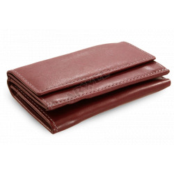 Kožená mini peněženka Arwel 511-4392A burgundy
