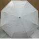 Deštník skládací Cabrio 306 bílý/kroužky