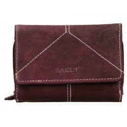 Dámská kožená luxusní peněženka Lagen LG-2522 plum