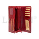 Dámská kožená luxusní peněženka Lagen 6011/T red/black