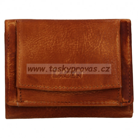 Lagen malá kožená peněženka W-2031/D caramel