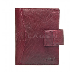 Kožená luxusní peněženka Lagen 3808/T vínově červená