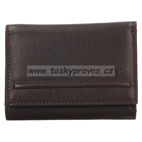 Dámská kožená peněženka Lagen LM-2520 E tm.hnědá